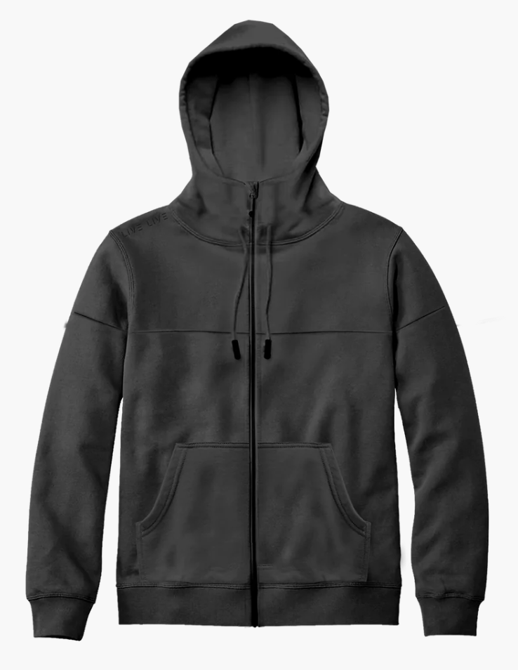 French Terry ENY Full Zip Hoodie - Blackout 