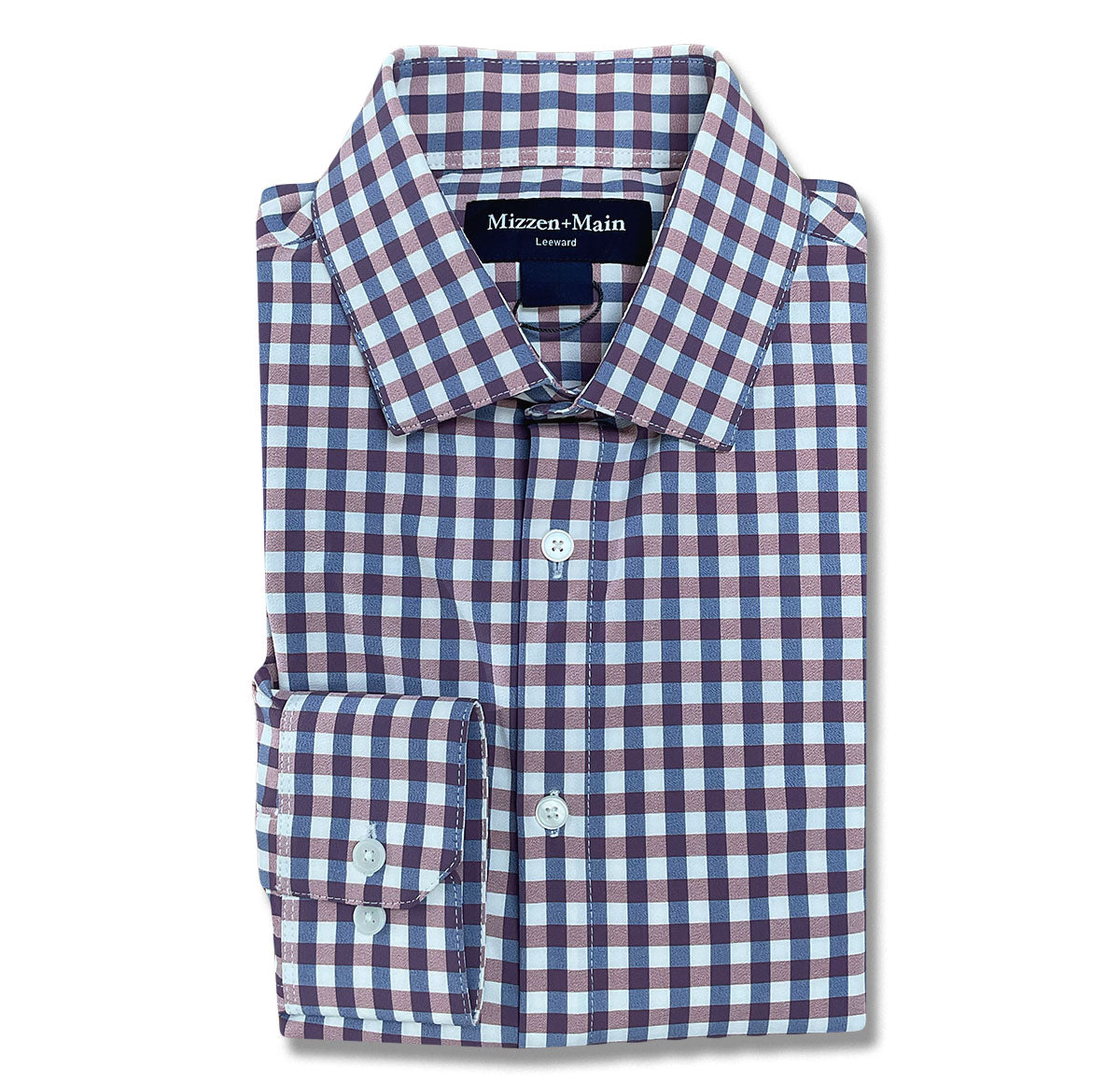 mizzen main leeward dress shirt Navy Madison Check Leeward Dress Shirt