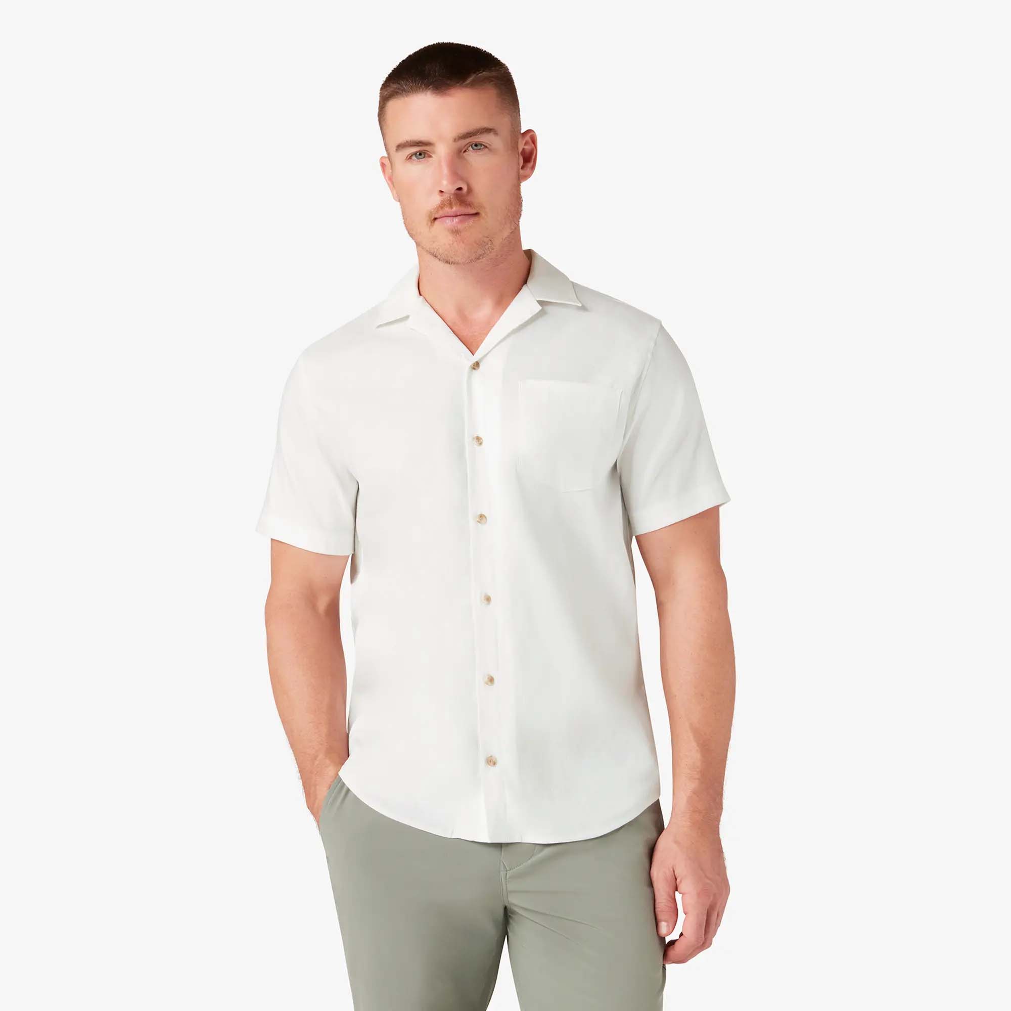 mizzen and main white dress shirt Halyard Short Sleeve