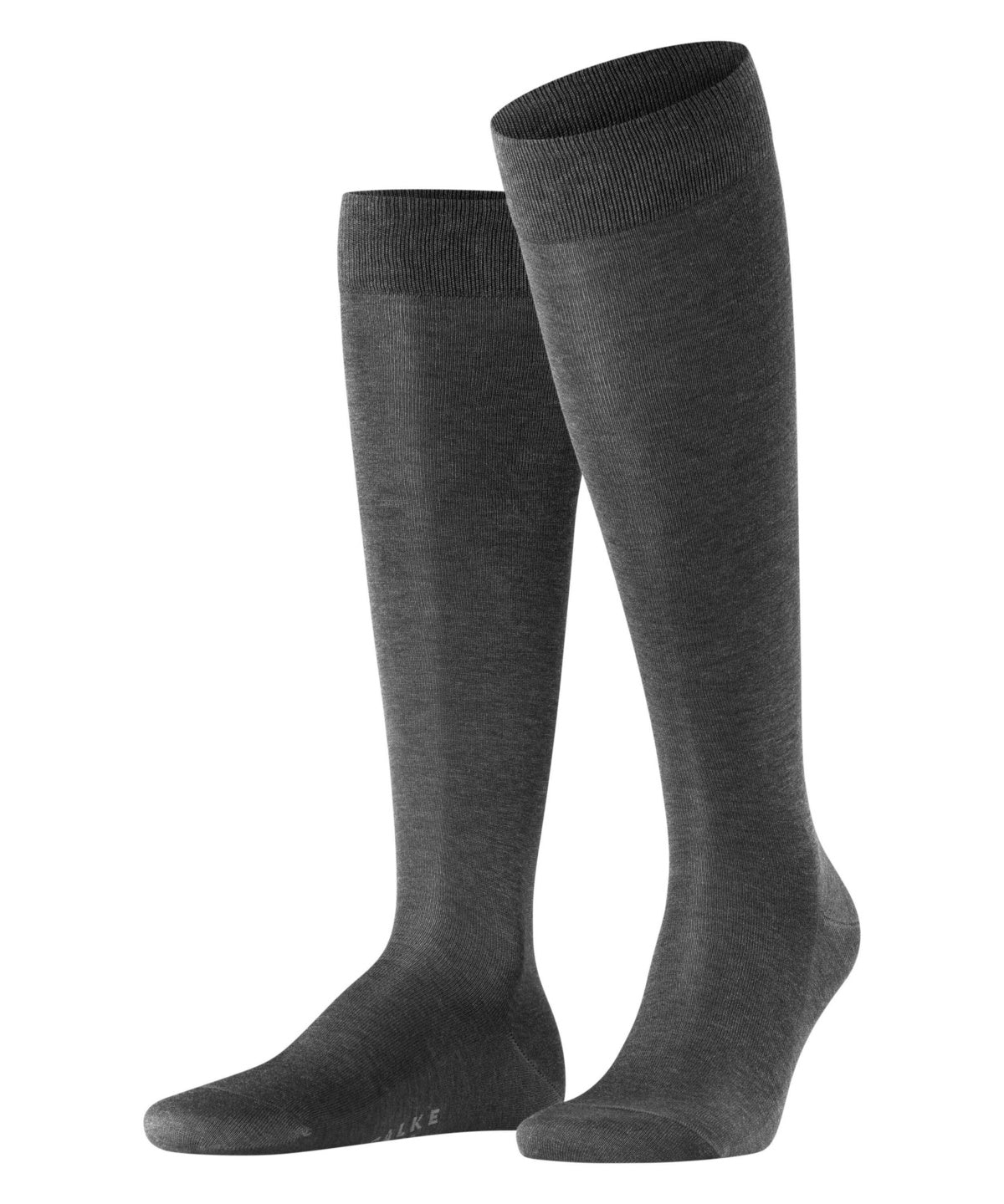 Tiago Knee-High Men's Dress Sock - Charcoal