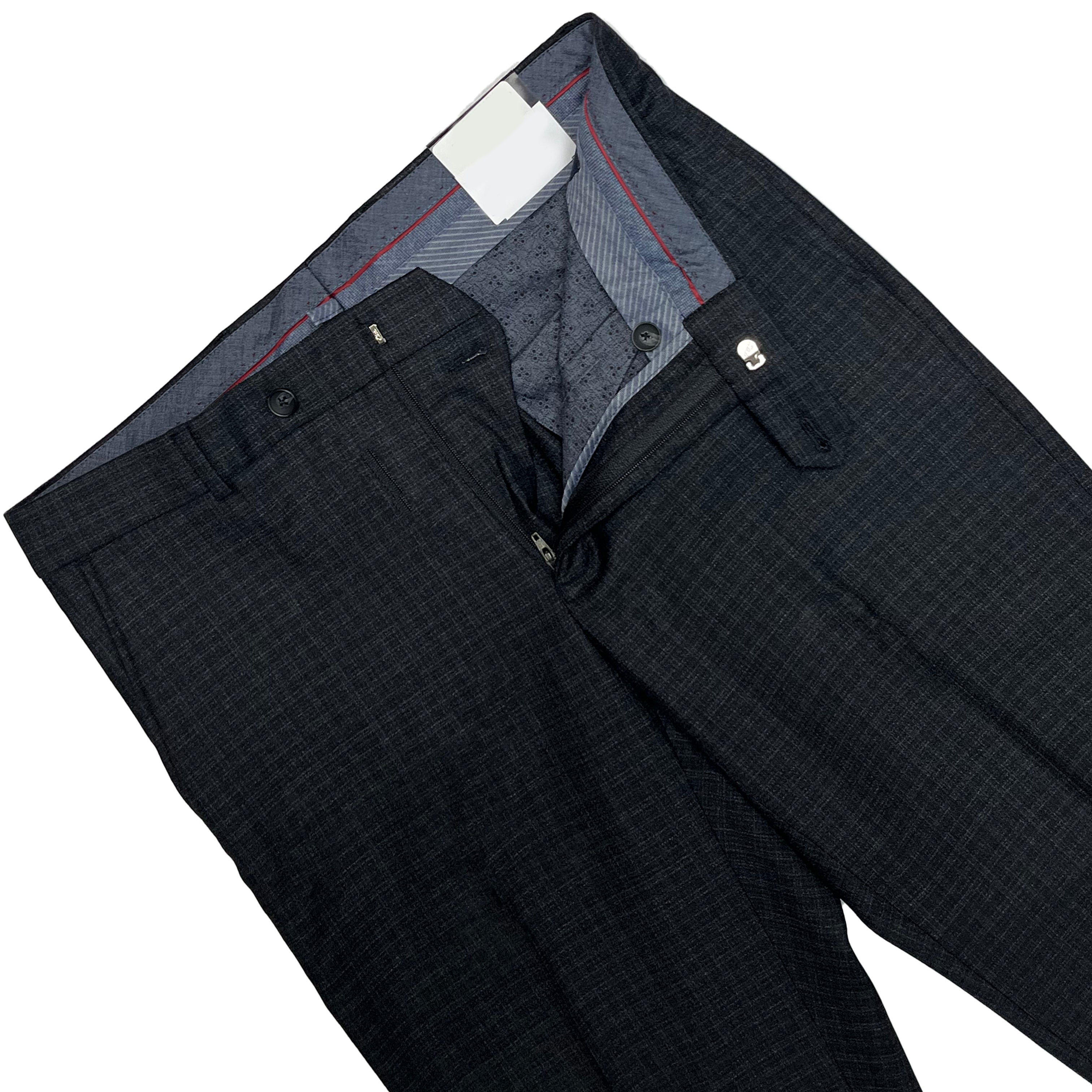 Black Heather Check Dress Pant - Soho Fit | Ballin