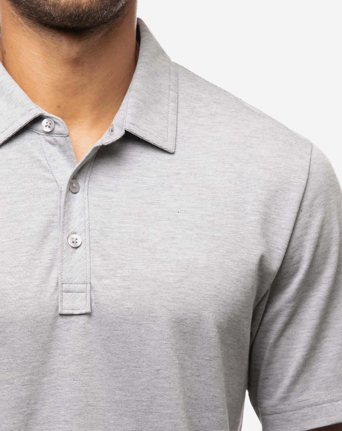 Zinna Polo (NO LOGO) - Heather Grey | TravisMathew – Q. Contrary