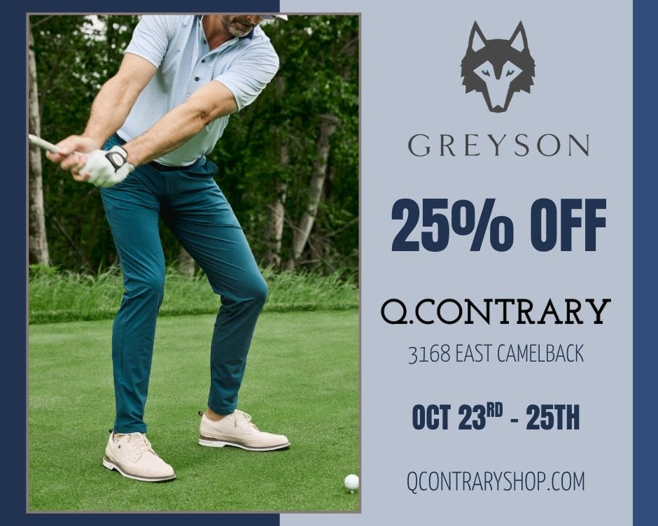 Greyson Clothiers x Q. Contrary Shopping Event