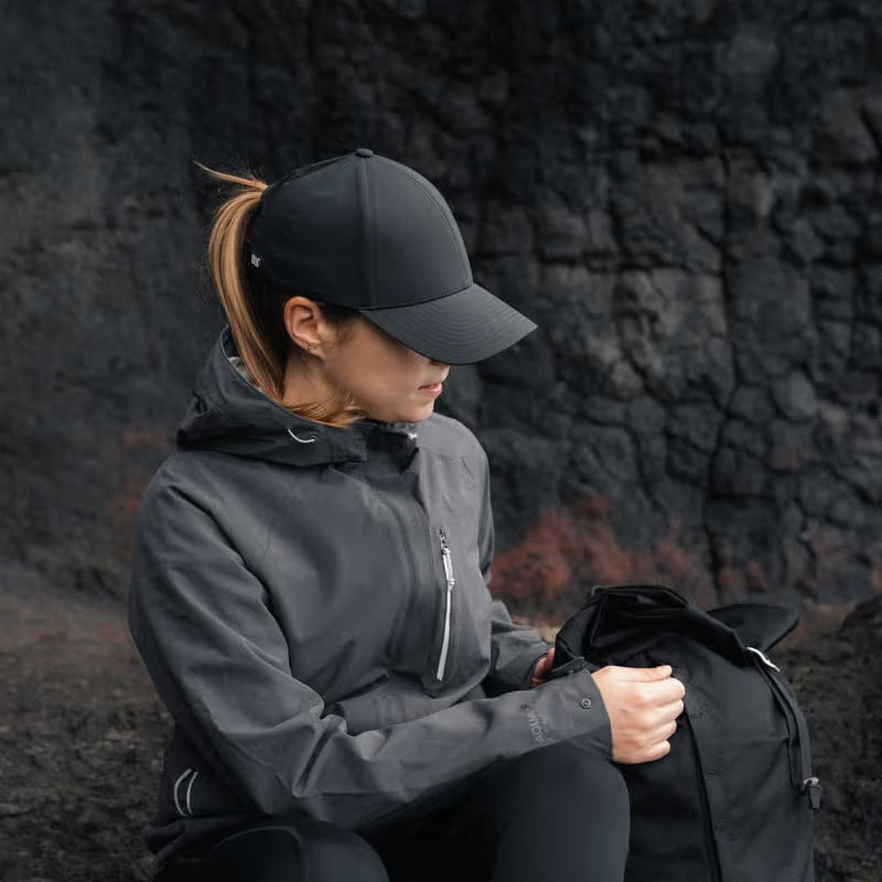 Legacy Structured Active Tech Cap Black Varsity Headwear