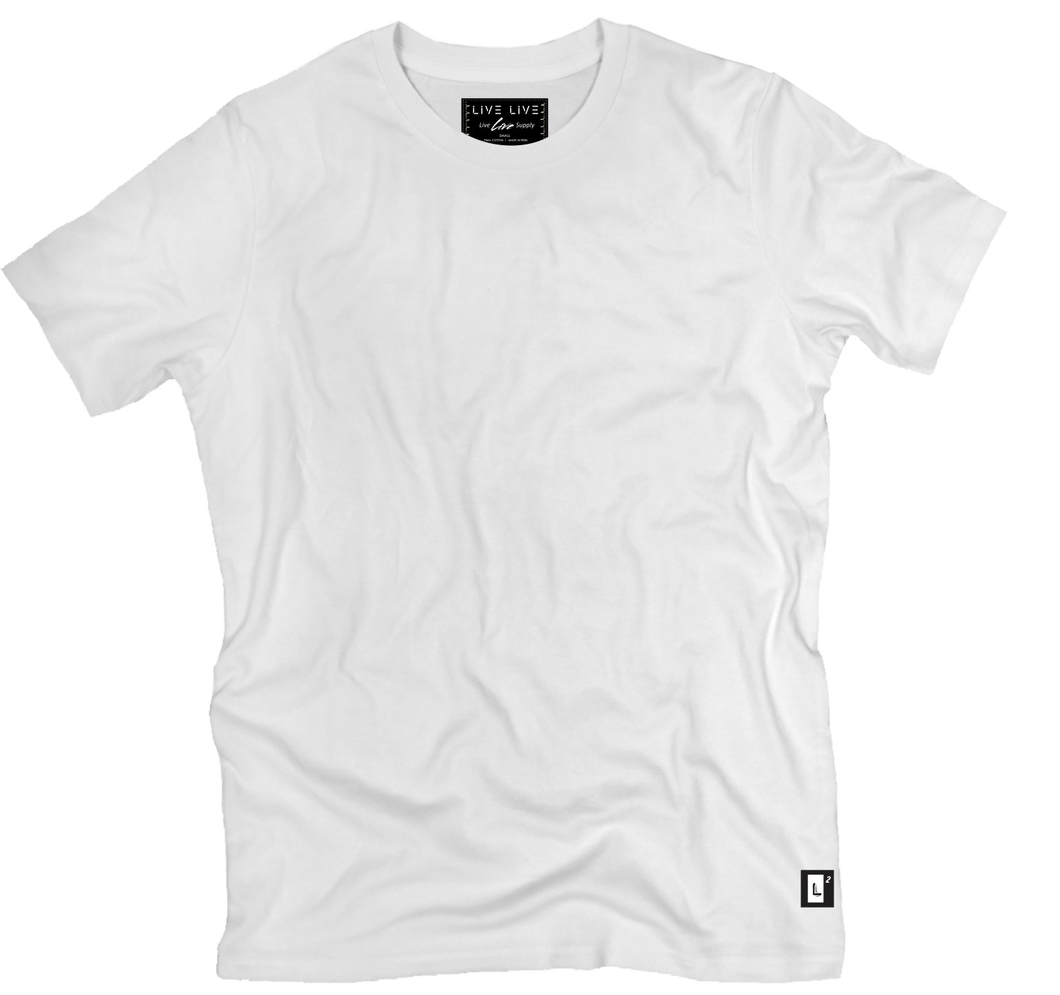 White Crew Neck Live Live Supply