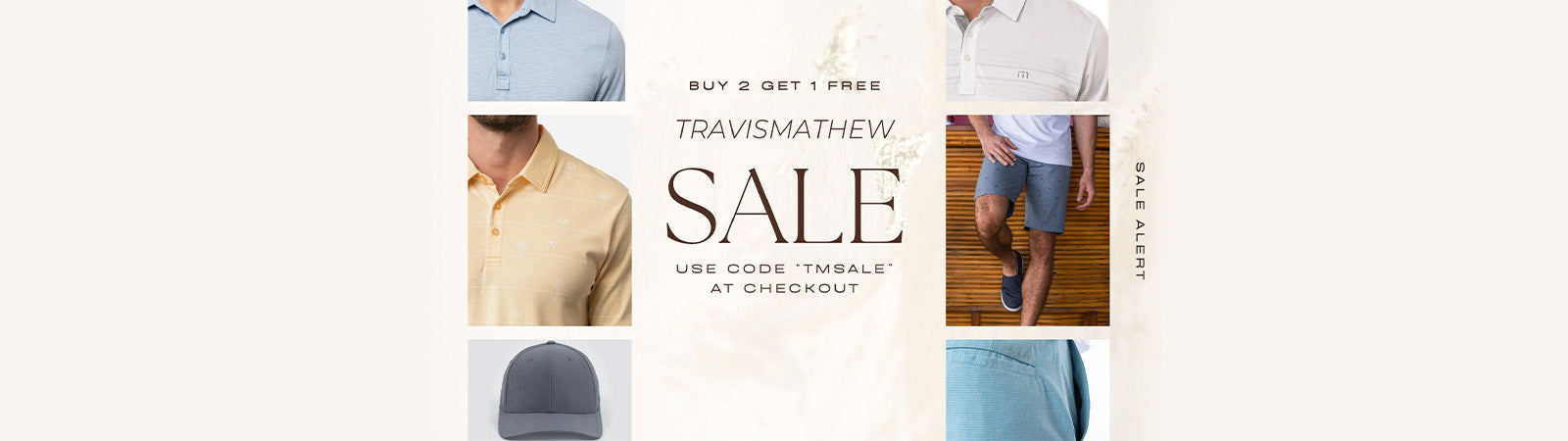 model wearing a travis mathew polo