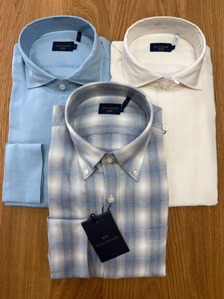 X-Soft Cotton Lyocell Shirt - Buffalo Check | Paul & Shark