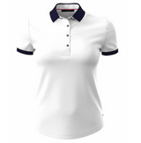 Scarlett Polo w/ Crowley Collar and Cuffs - Arctic | Greyson Clothiers