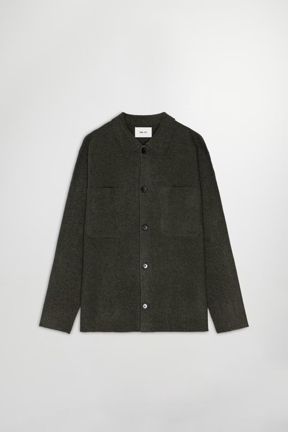 Jonas Boiled Wool Overshirt NN.07