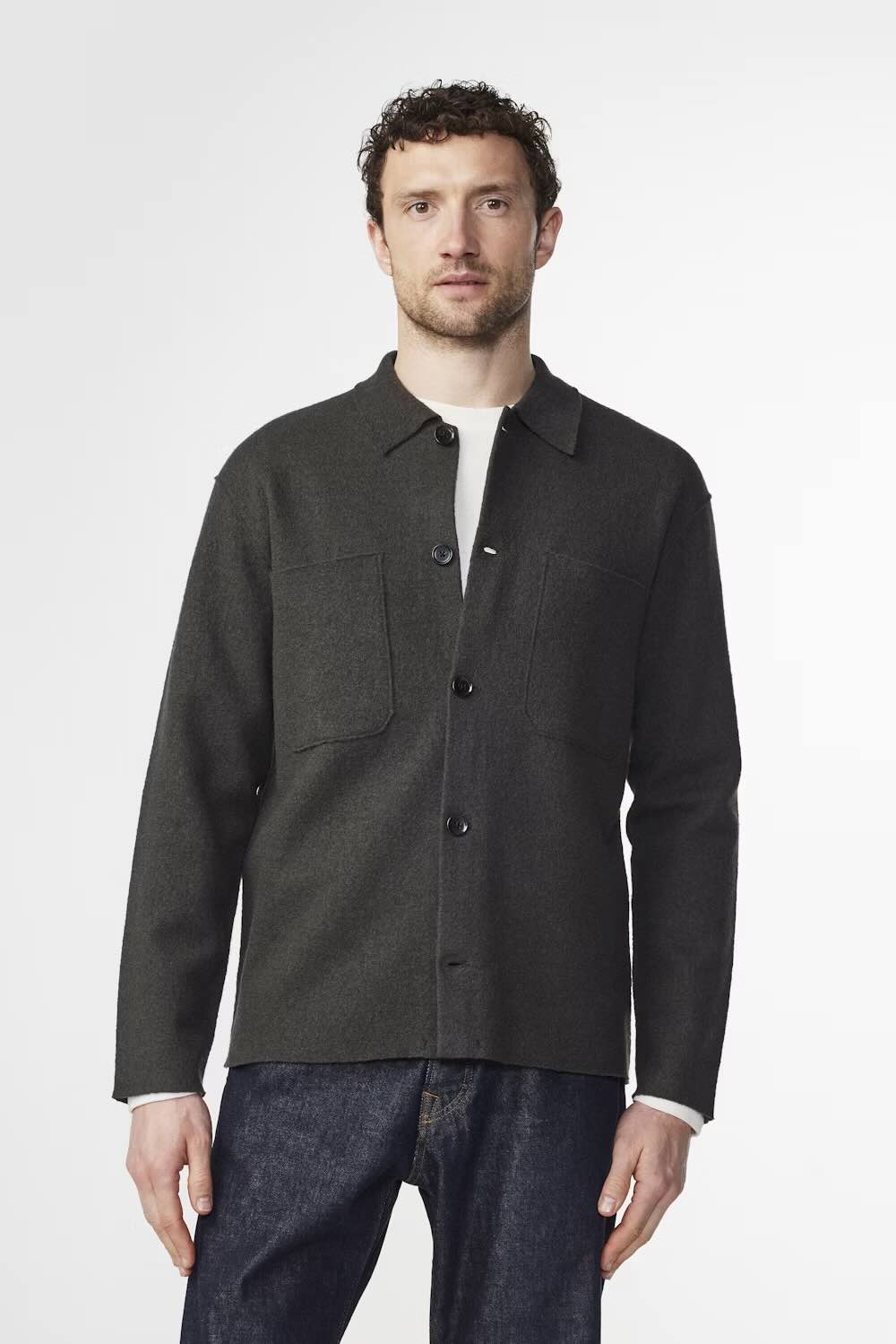 Jonas Boiled Wool Overshirt NN.07