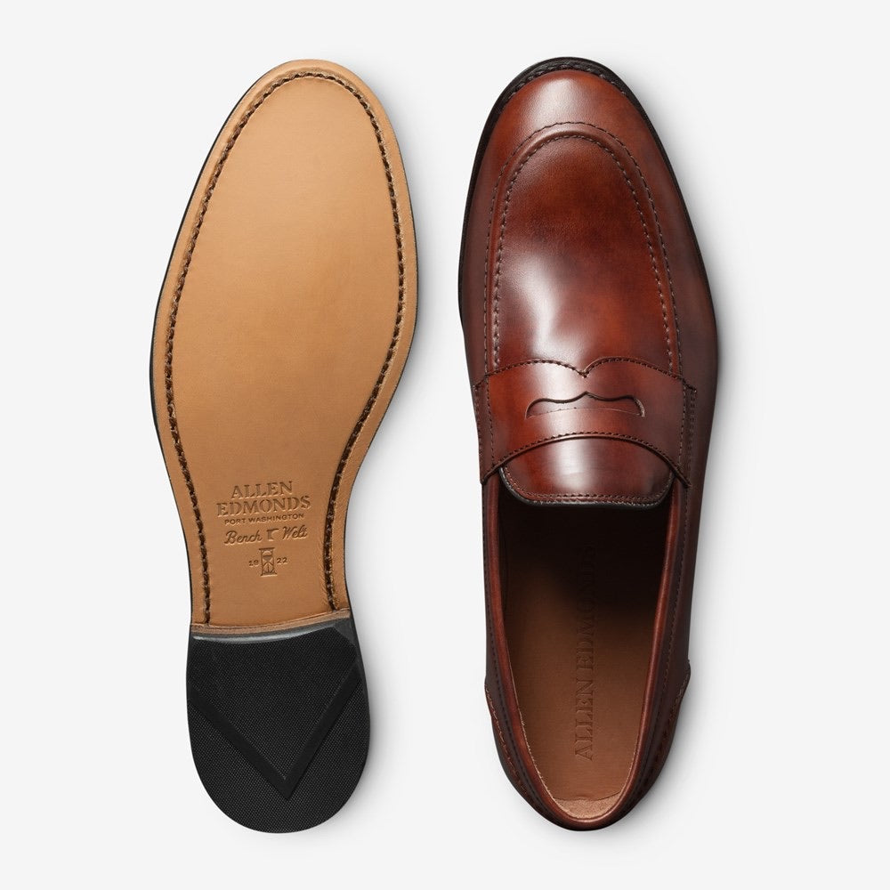 Randolph 2.0 penny loafer chili museum Allen Edmonds