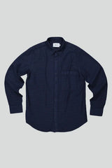 Cohen Long Sleeve Button Down - Navy Blue | NN.07