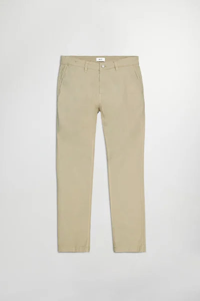 Dark Khaki Cotton Five Pocket Pant - Crescent Fit