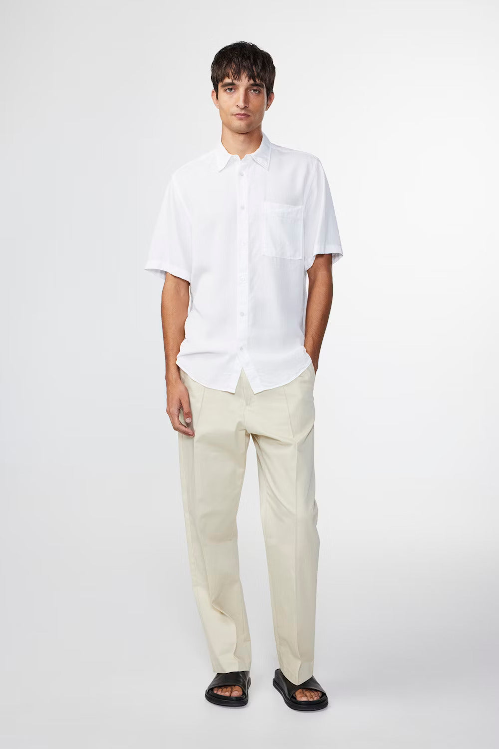 Arne Linen Shirt 5028 - White NN07