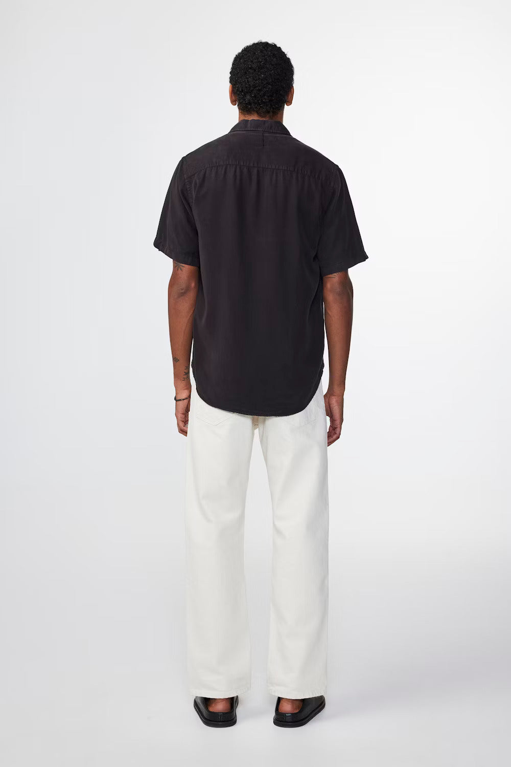 Arne Linen Shirt 5028 - Black  NN07