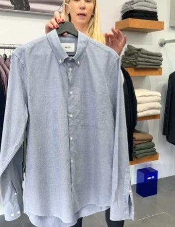 Casper Button Down Shirt in the color Blue Denim by NN.07