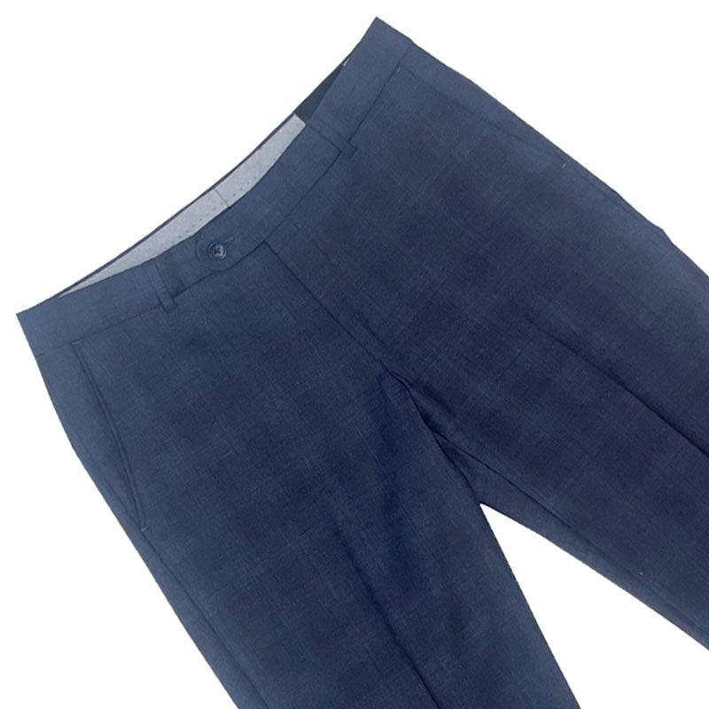 Navy Summer Check Dress Pant Ballin