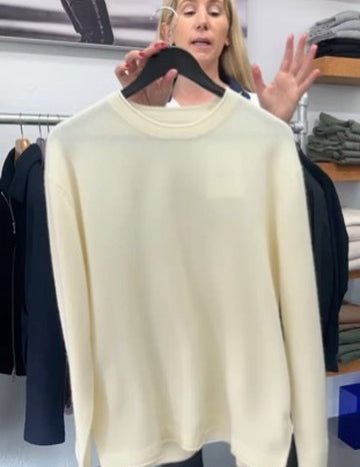 Sammy Wool Sweater in Ivory by NN.07