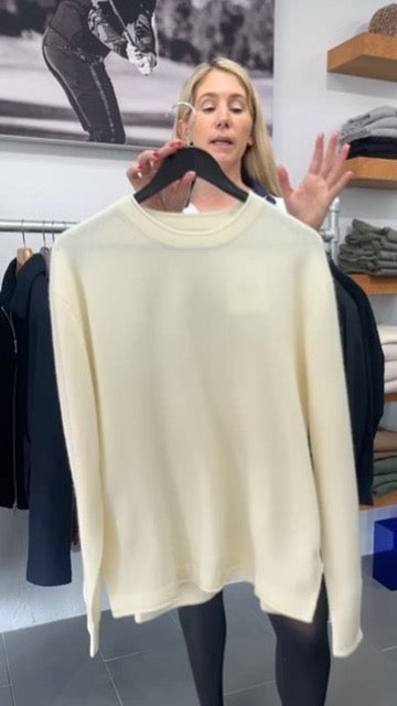 Sammy Wool Sweater in Ivory by NN.07