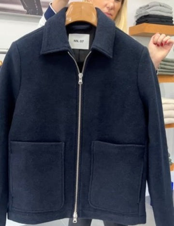 Gael Navy Wool Jacket by NN.07