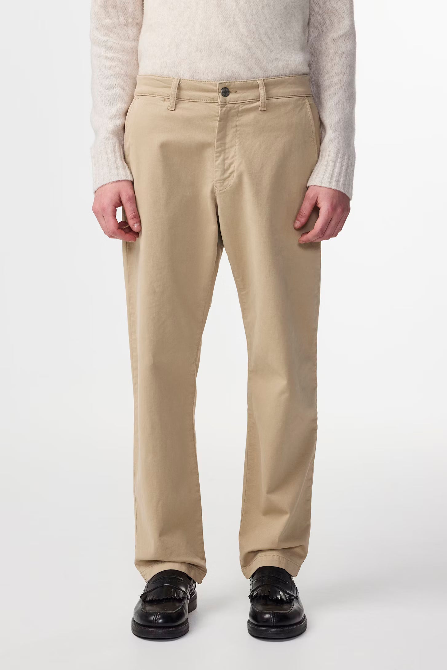 Aden Straight Leg Chino In Khaki Beige From NN.07