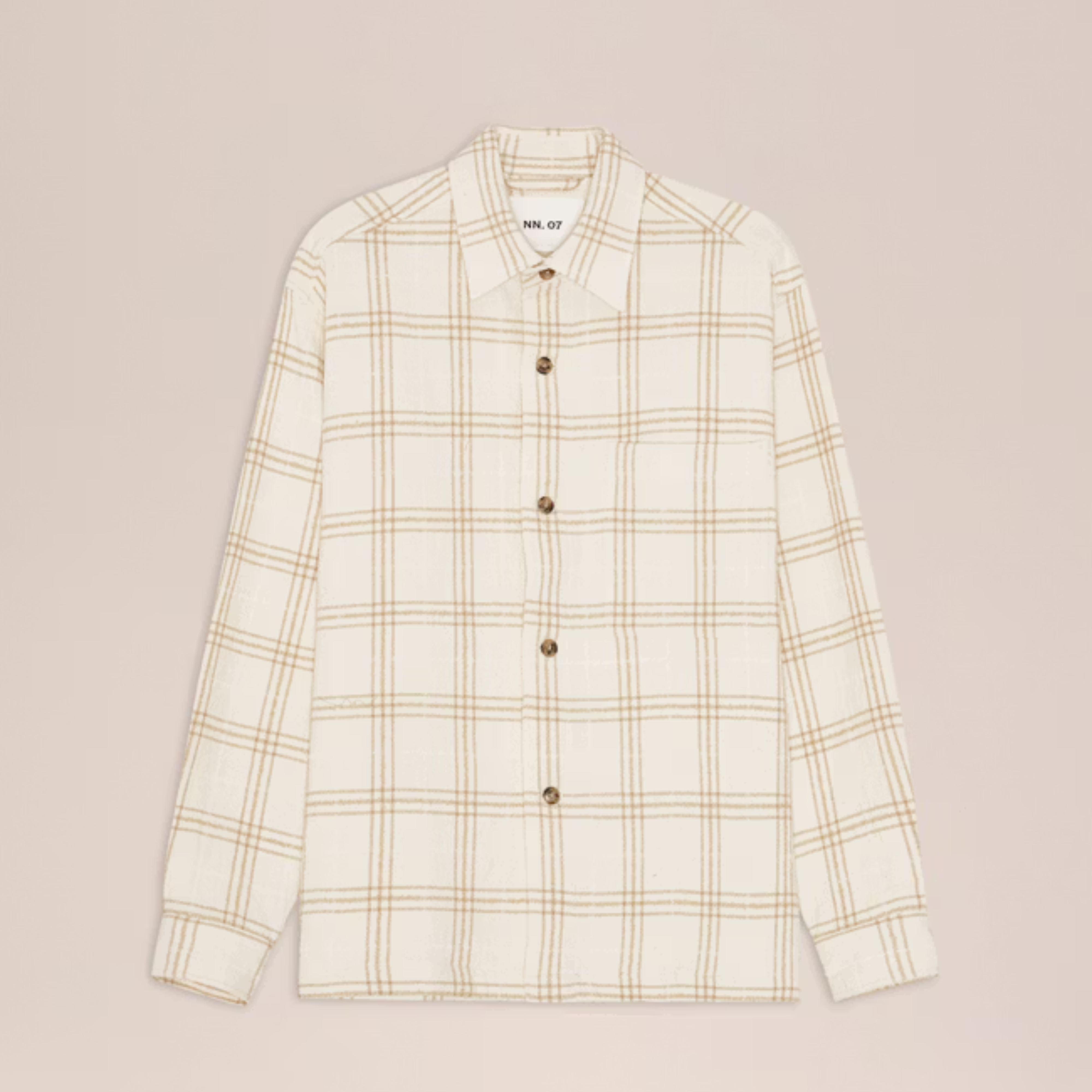 Adwin Workwear-Inspired Overshirt Ivory NN.07
