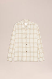 Adwin Workwear-inspired relaxed fit Overshirt Ivory by NN.07