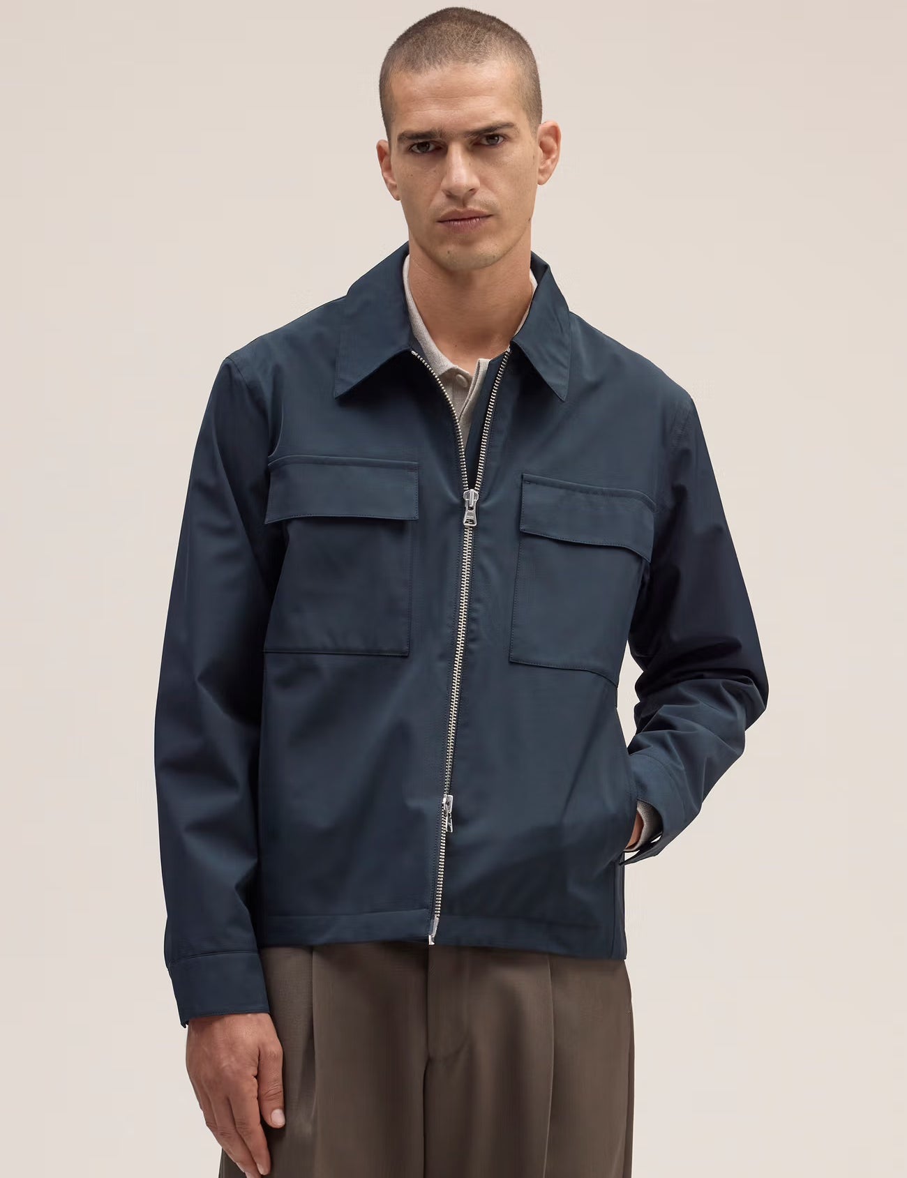 Alban Technical Jacket in Navy Blue by NN.07