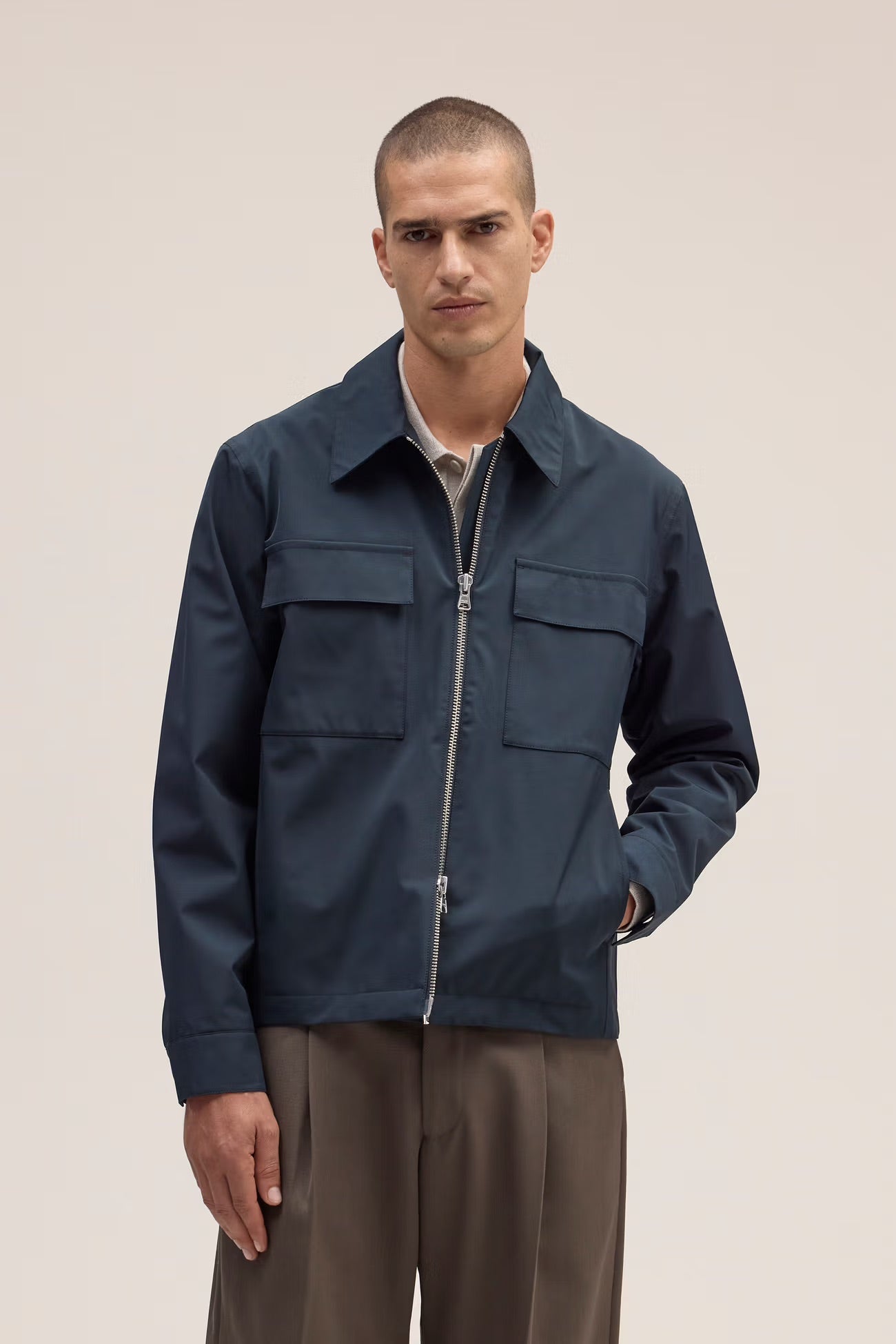 Alban Technical Jacket in Navy Blue by NN.07