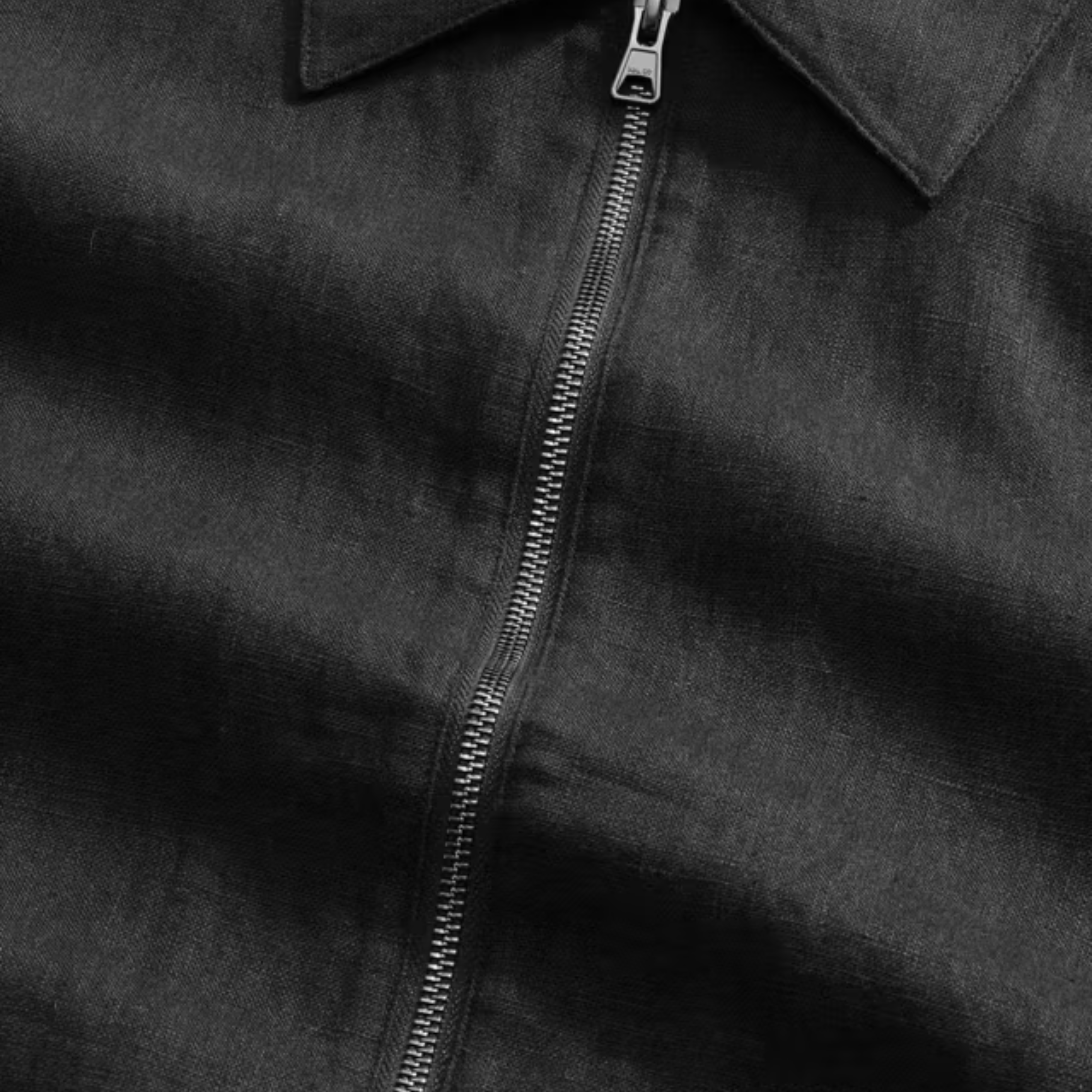 Alban Two Way Zipper Hybrid Jacket Black NN.07