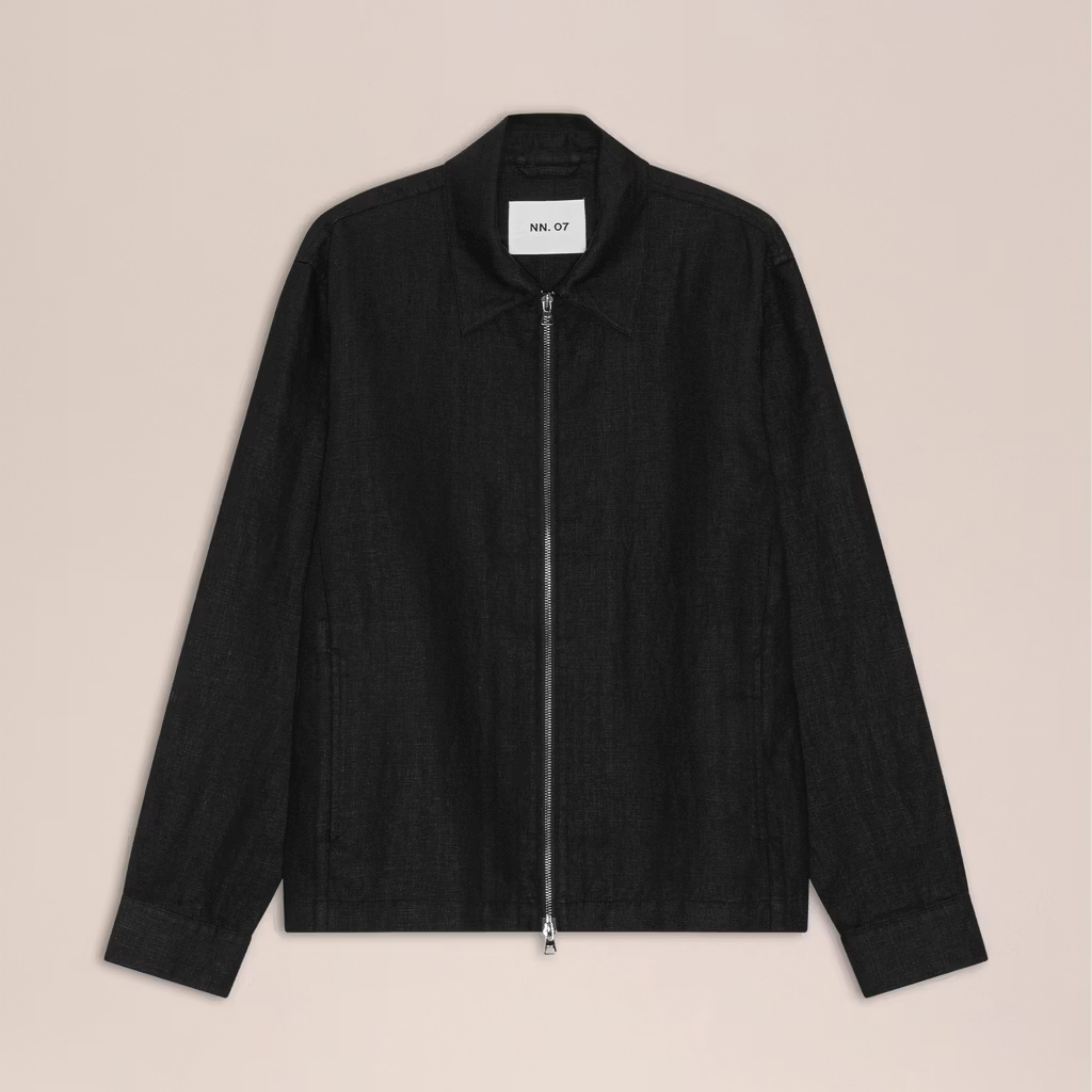 Alban Two Way Zipper Hybrid Jacket Black NN.07