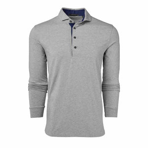 Apache Polo Lt Grey Heather Greyson Clothiers 