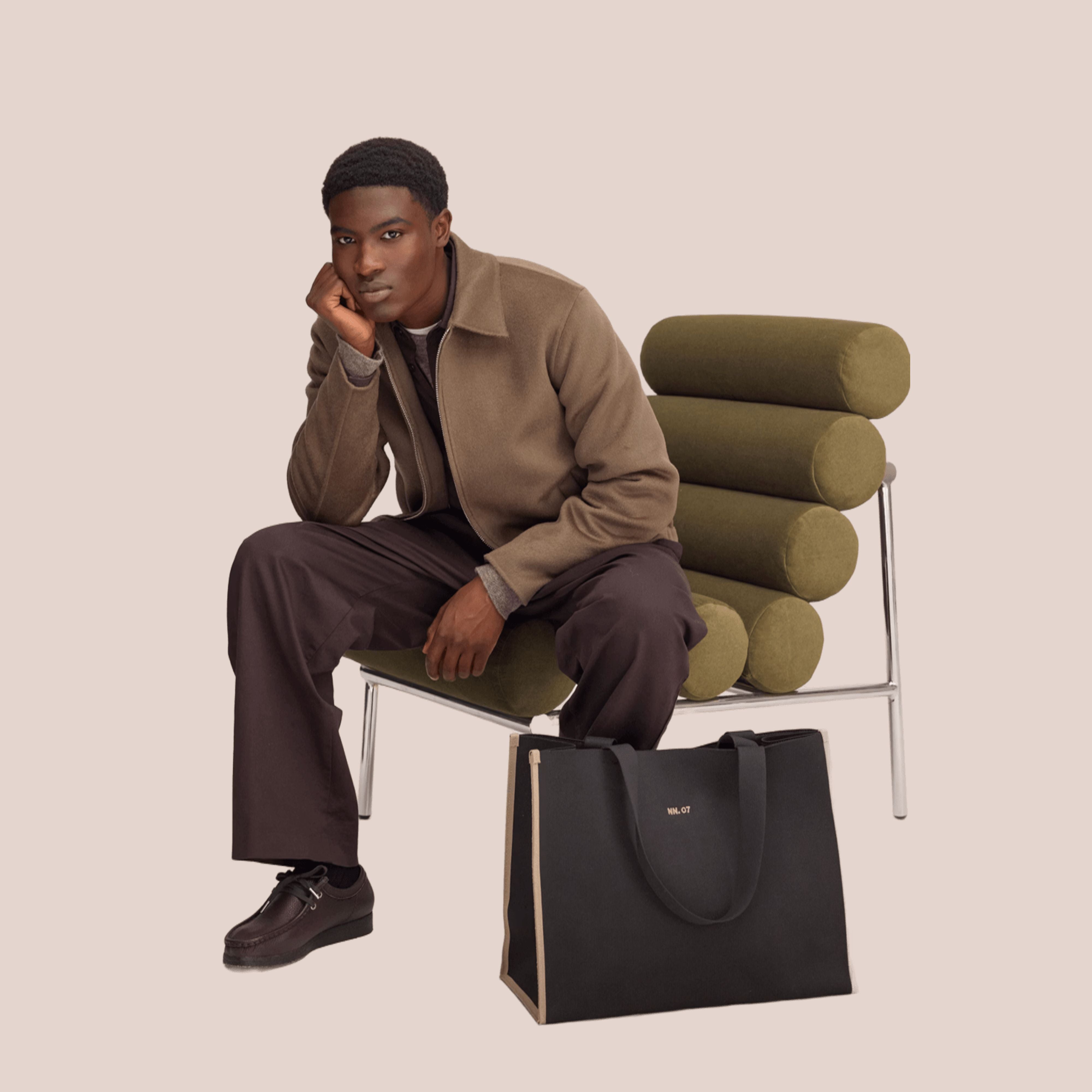 Arlo Brushed Wool Blend Jacket Desert Clay NN.07