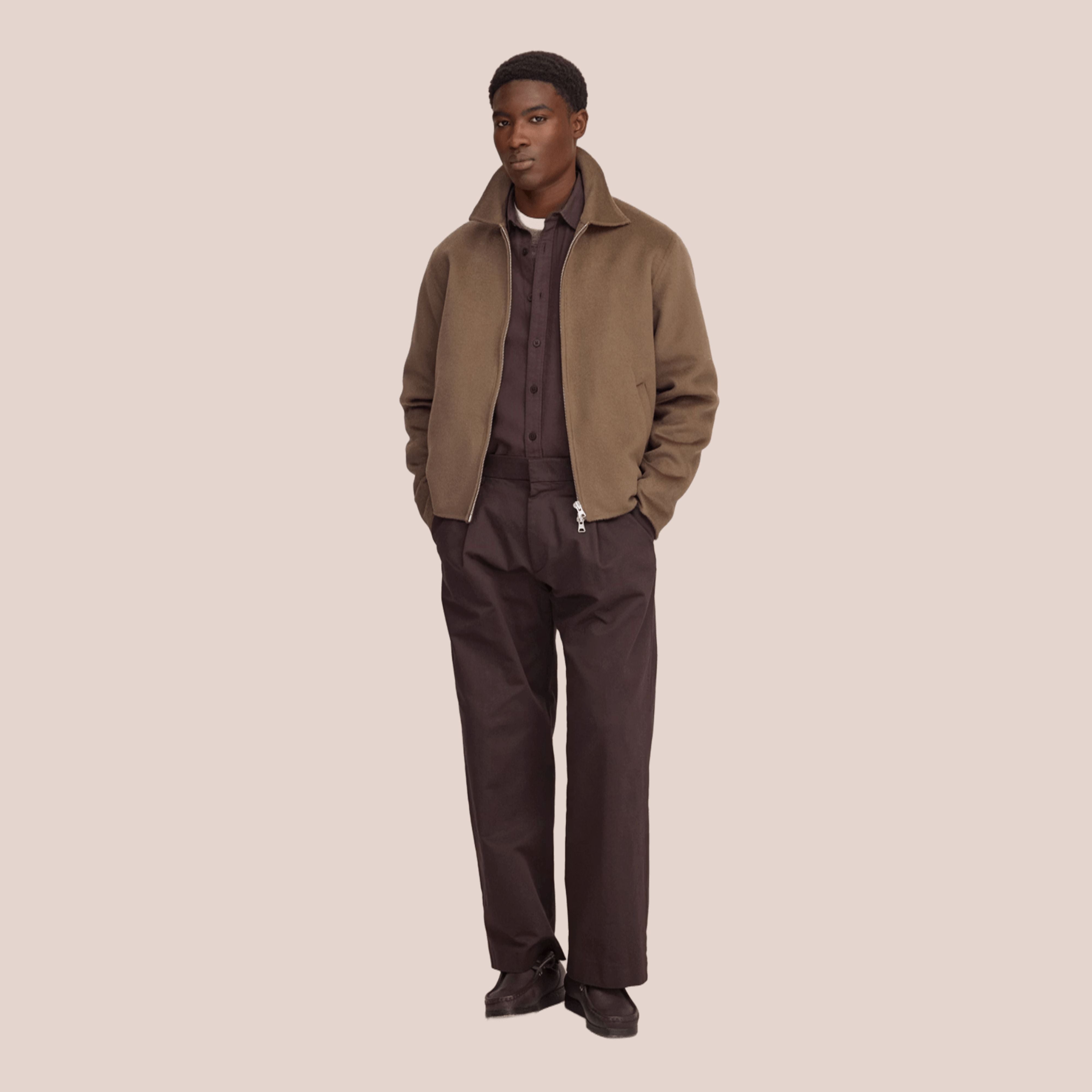 Arlo Brushed Wool Blend Jacket Desert Clay NN.07