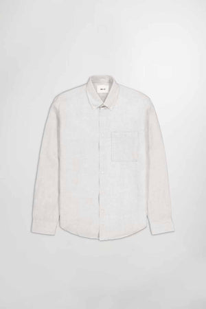 NN07 ARNE OAT LINEN SHIRT