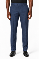 Blue Mix Gabardine Dress Pant - Houston Fit | Ballin