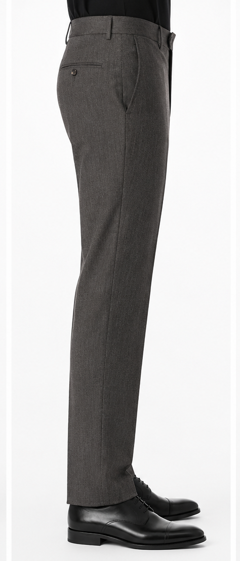 Dark Taupe Luxury Twill Dress Pant