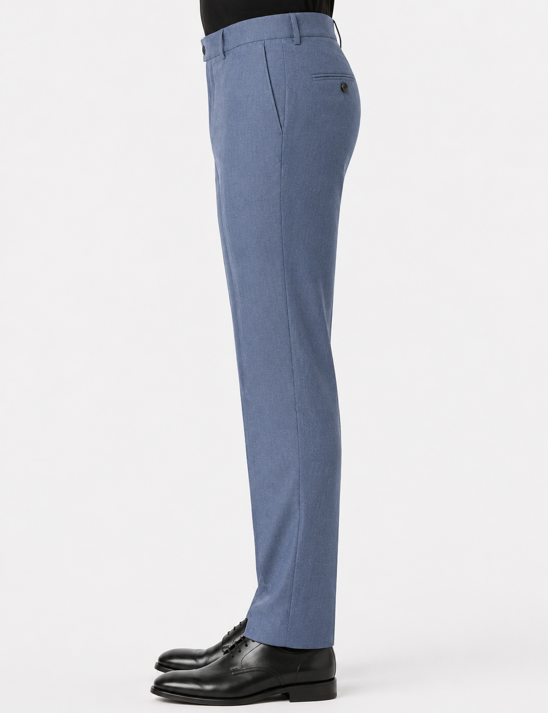 Blue Herringbone Dress Pant Houston Fit Ballin