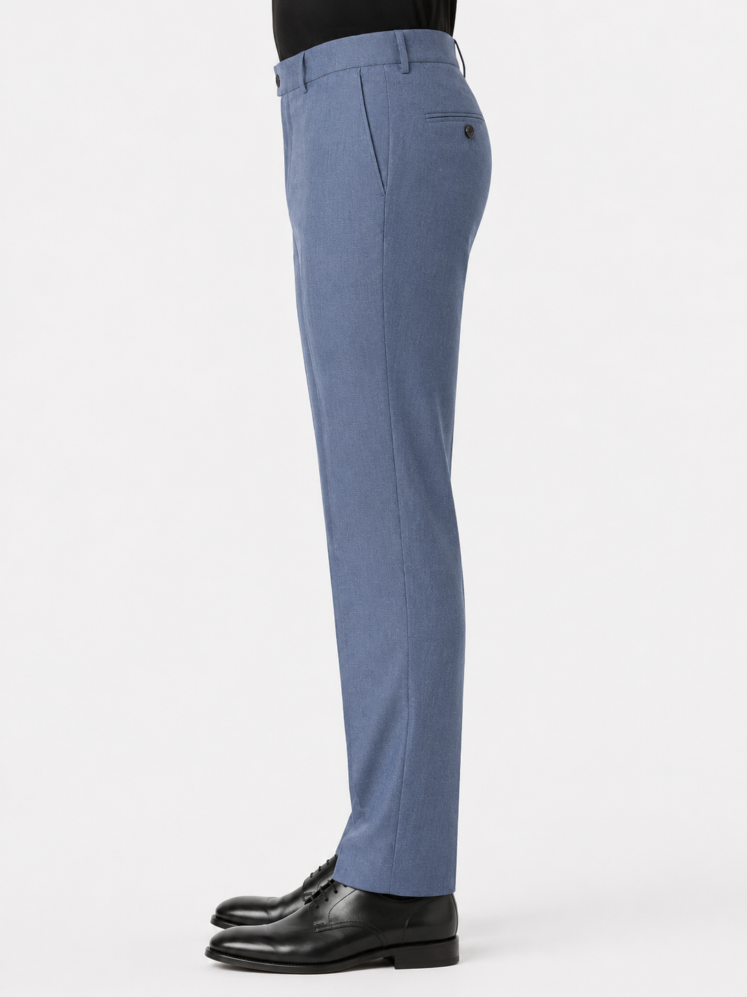 Blue Herringbone Dress Pant Houston Fit Ballin