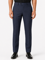 Navy Blue Heather Check Dress Pant - Soho Fit| Ballin