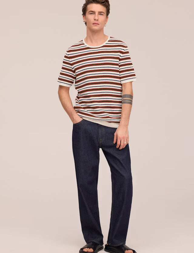Bari Textured Stitch tee Ivory NN.07