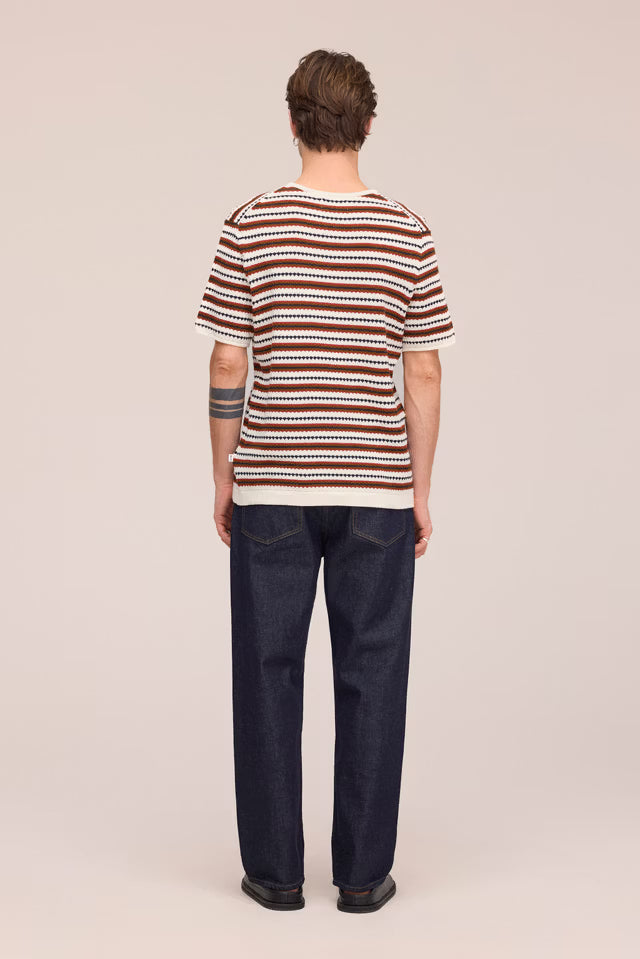 Bari Textured Stitch tee Ivory NN.07