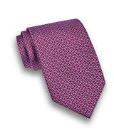 Berry Micro Jacquard Tie | David Donahue
