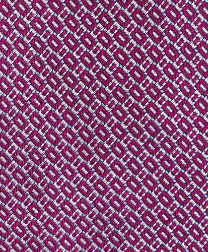 Berry Micro Jacquard Tie David Donahue Detail