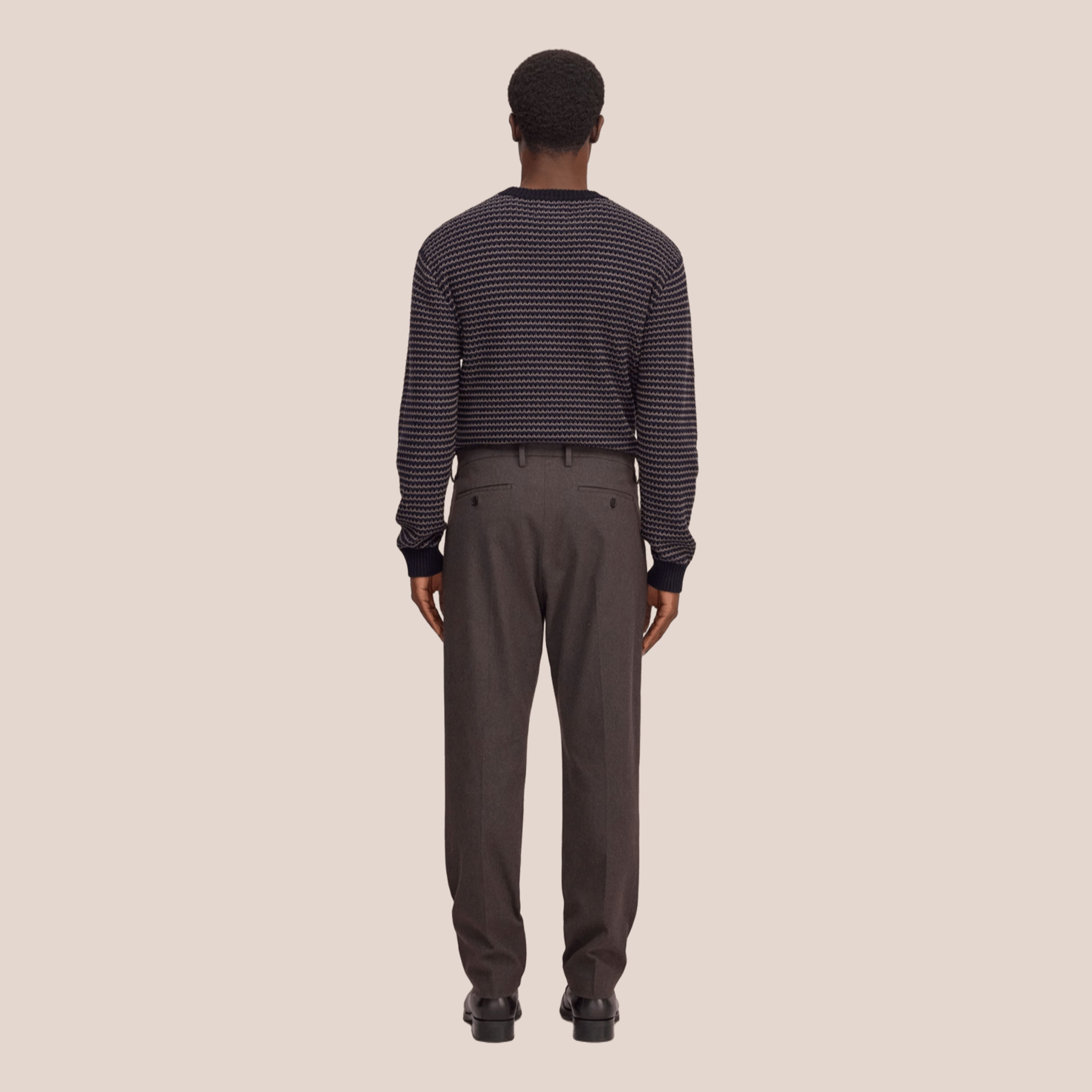 Bill Melange Tapered Leg Pant Deep Truffle NN.07