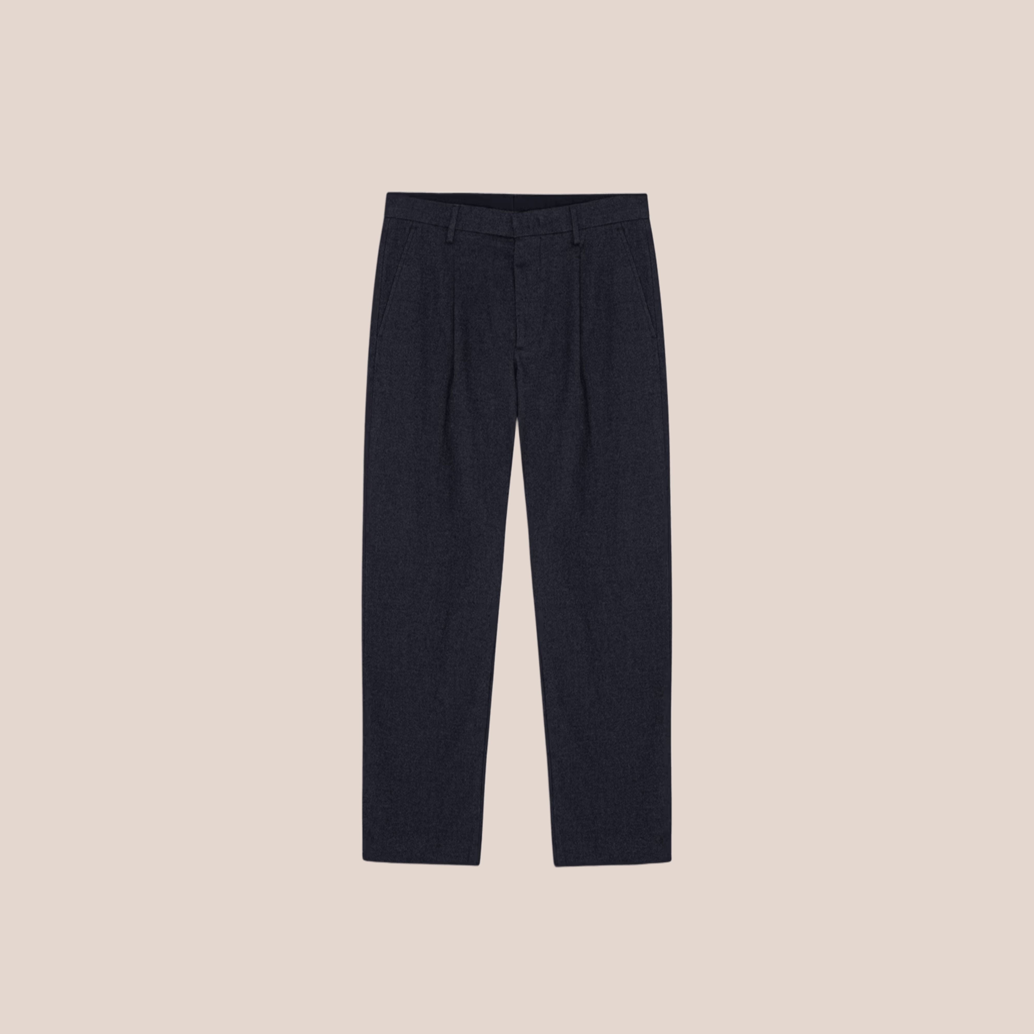 Bill Melange Tapered Leg Pant Marine Navy NN.07