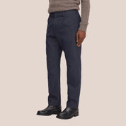Bill Melange Tapered Leg Pant Marine Navy NN.07