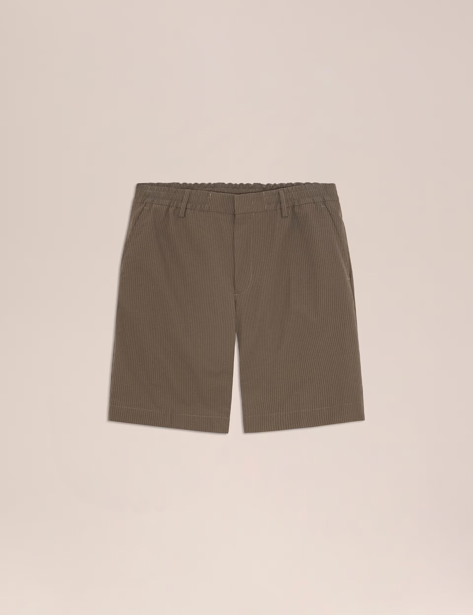 Billie Seersucker Short Marble Husk NN.07 