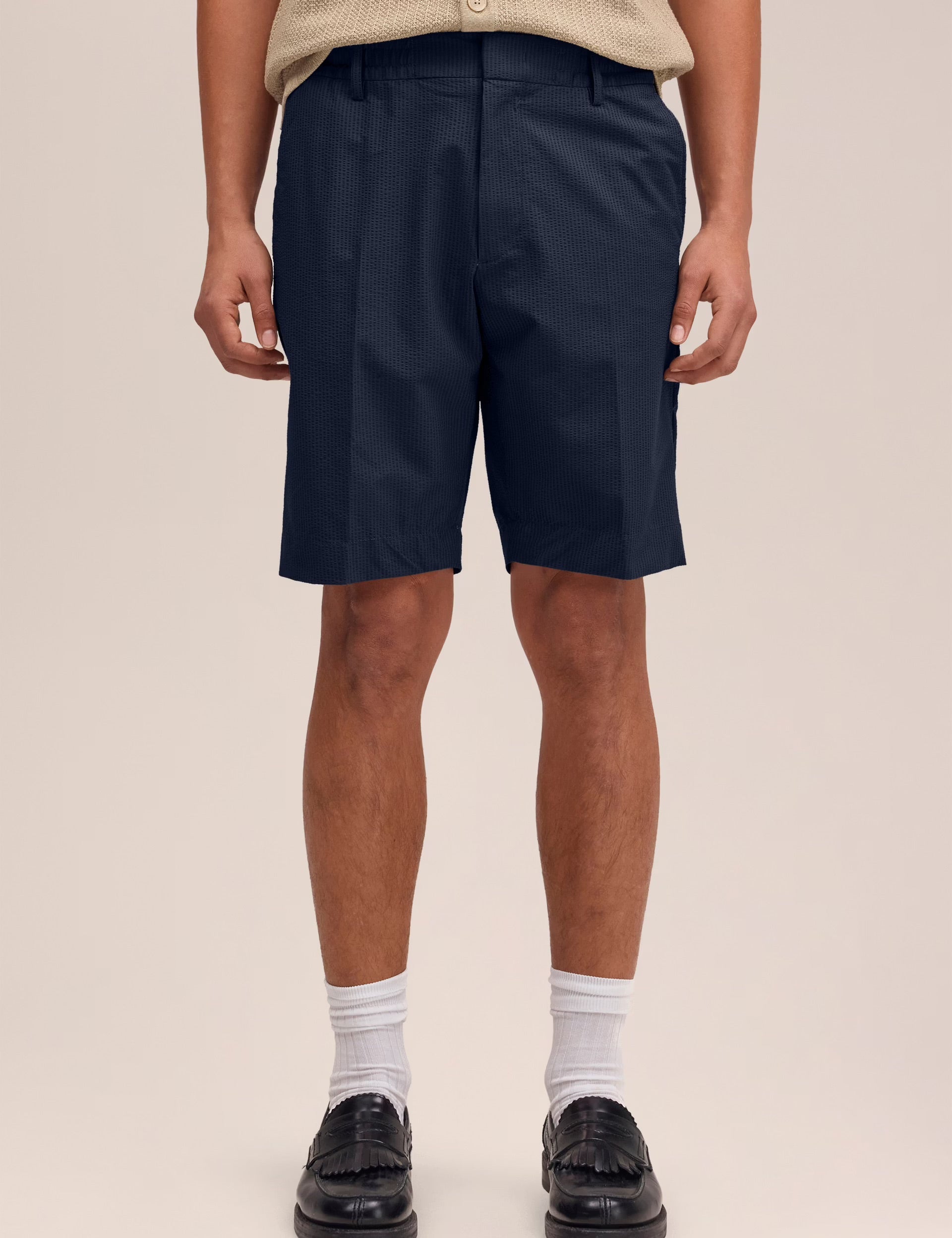 Billie Seersucker Short Navy NN.07 