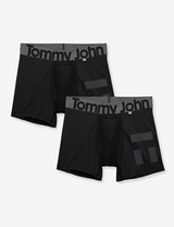 360 Sport 4" Hammock Pouch Boxer Brief 2 PK - Black | Tommy John